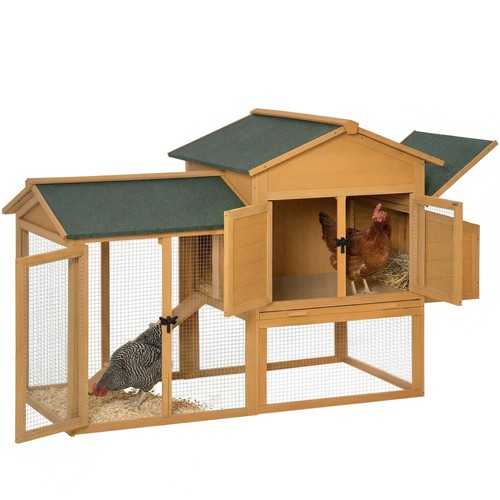 Pawhut pollaio legno con - legno,