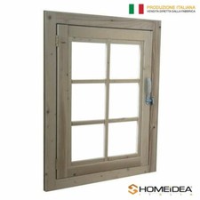 Finestra in legno apribile per